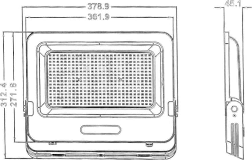 FARO PROIETTORE SMD LED FLOODLIGHT 300 W SLIM IP65 LUCE 3000K 4000K 6500K EK05-300W in Proiettori Trade Shop italia - Napoli, commercioVirtuoso.it