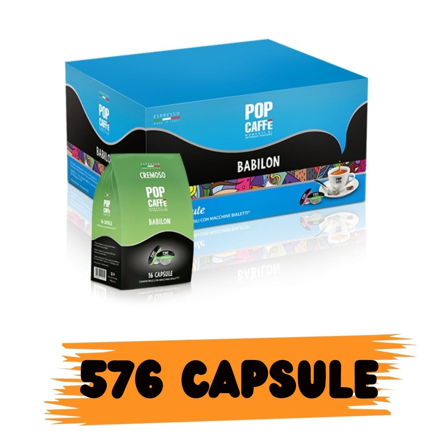 Capsule Pop Caffè Babilon Cremoso Comp. Bialetti 96 capsule in  Ecoprice.it - Avellino, commercioVirtuoso.it