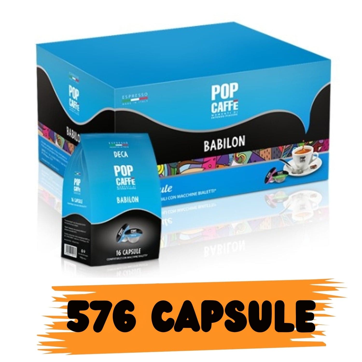 Capsule Pop Caffè Babilon Miscela Deca Comp. Bialetti 96 capsule in  Ecoprice.it - Avellino, commercioVirtuoso.it