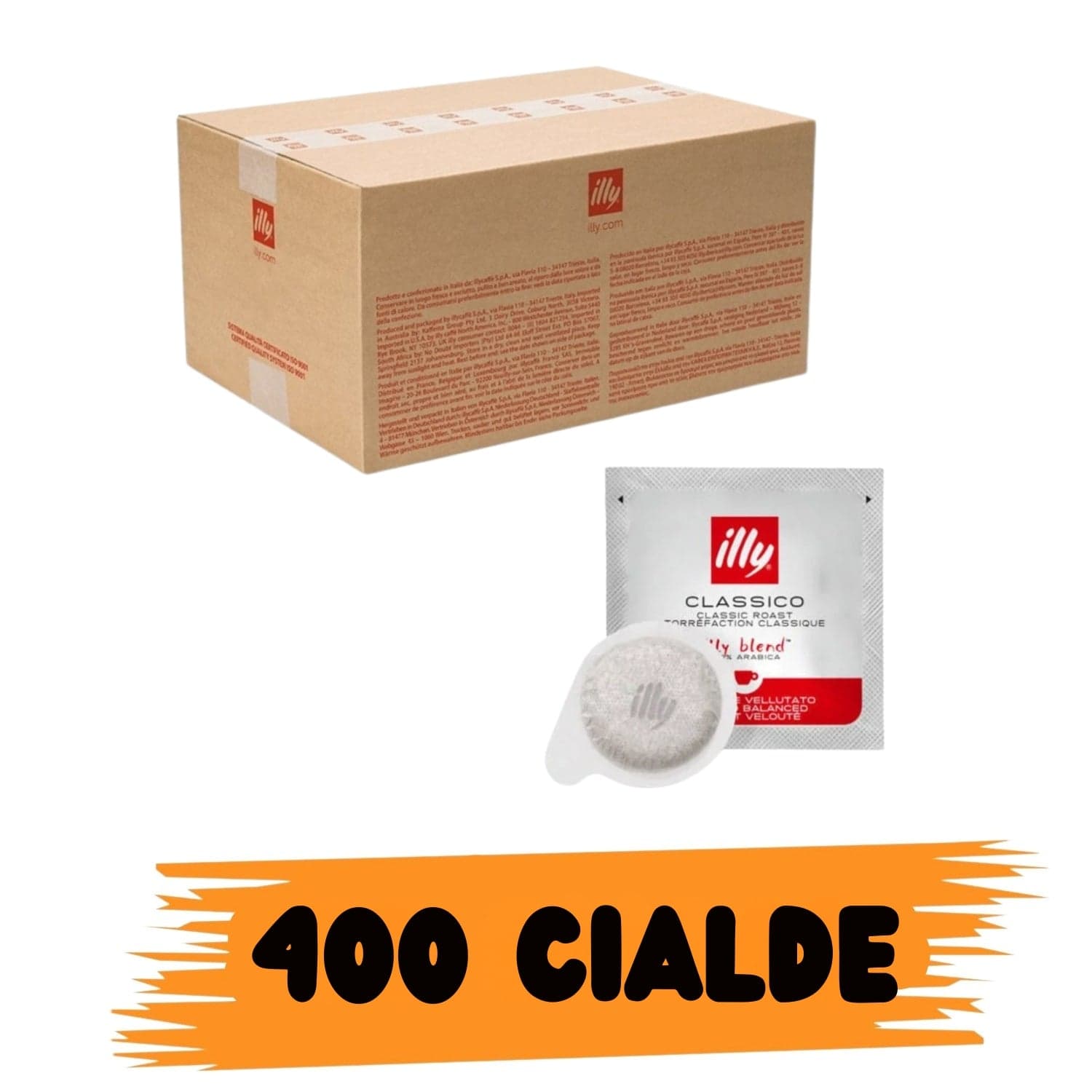 Illy Caffè Classico 200 Box Cialde 44mm in Caffè macinati Ecoprice.it - Avellino, commercioVirtuoso.it