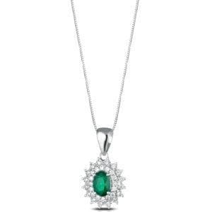 CRUSADO - COLLANA  SMERALDO E BRILLANTI - 2