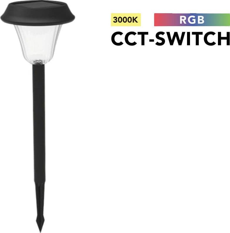PICCHETTO LED FARETTO PANNELLO SOLARE RGB + CALDO 3000K LAMPADA DECORATIVA IP54 ZQ-FY-T26 in Proiettori Trade Shop italia - Napoli, commercioVirtuoso.it