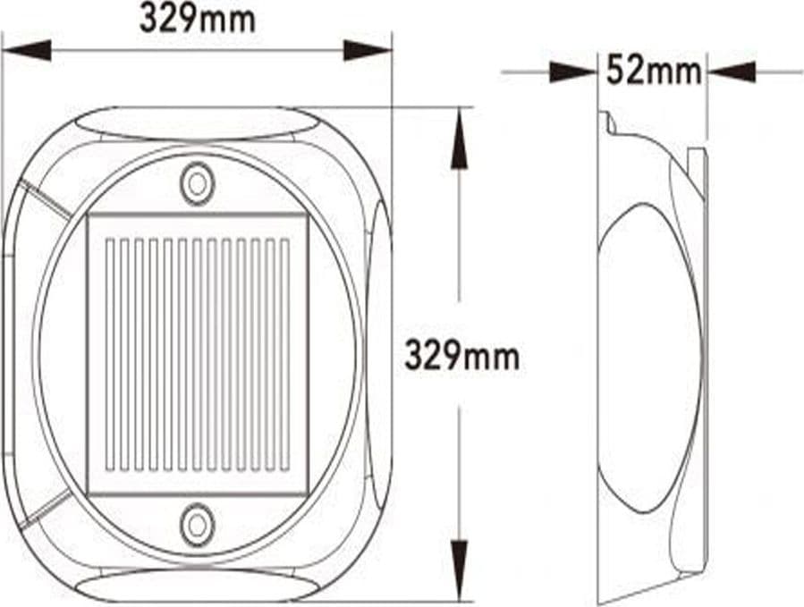 FARETTO SEGNAPASSO CON PANNELLO SOLARE 0.4W LUCE LED CALDA 3000K IP54 NERO ZQ-LJD-001 in Lampade da parete Trade Shop italia - Napoli, commercioVirtuoso.it