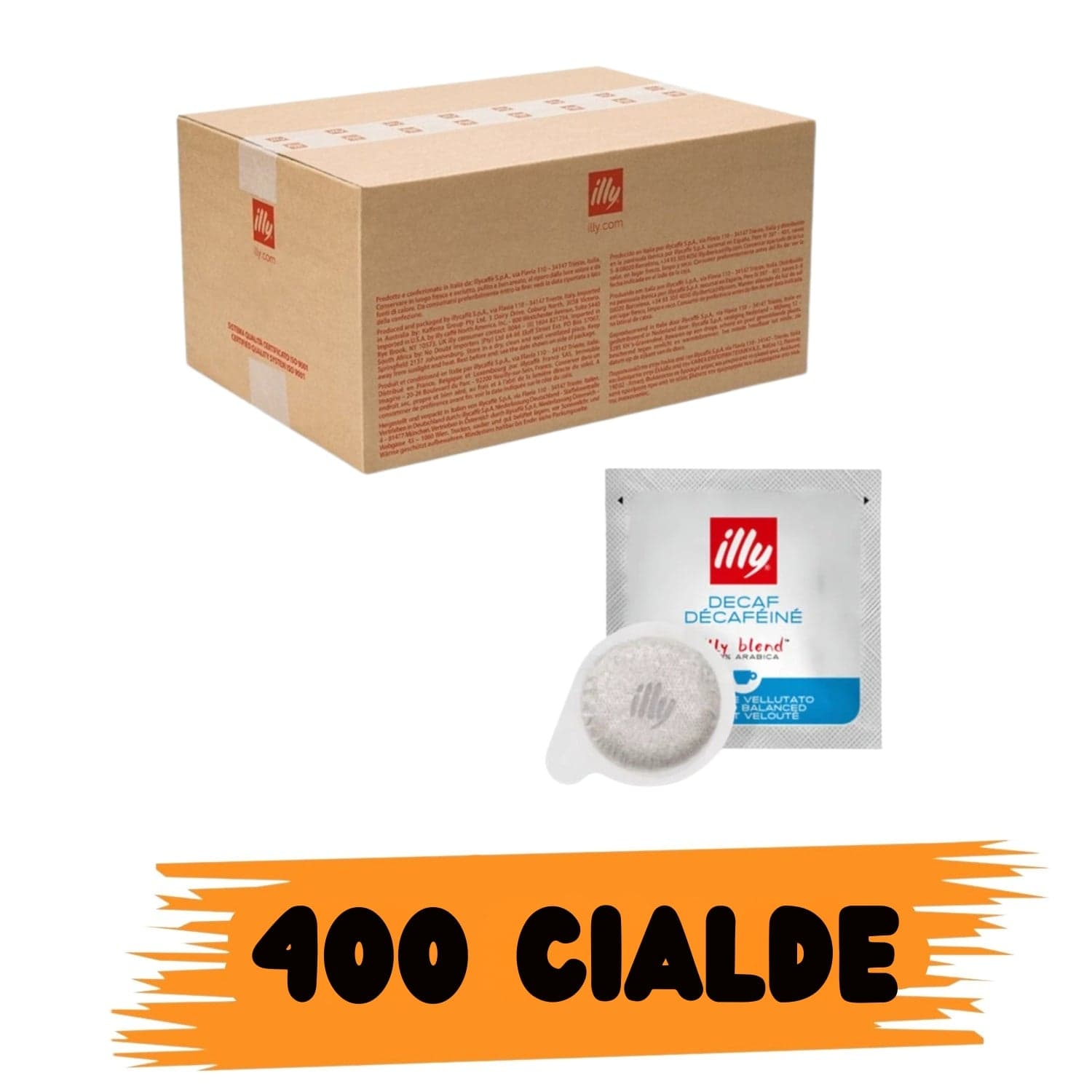 ILLY Caffè Decaffeinato 200 Box Cialde 44mm in Caffè macinati Ecoprice.it - Avellino, commercioVirtuoso.it