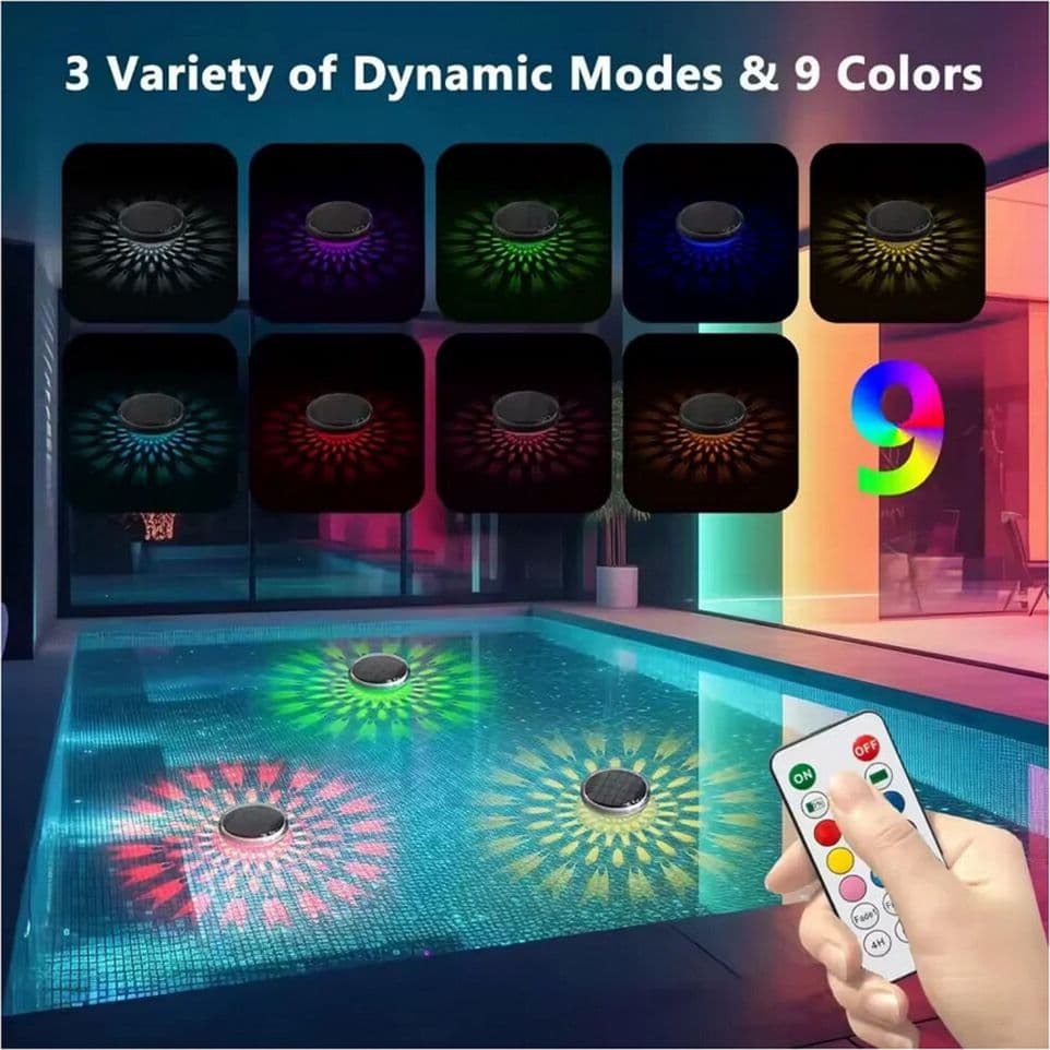 LAMPADA GALLEGGIANTE LUCE RGB CON PANNELLO SOLARE ILLUMINAZIONE PER PISCINA IP67 YH1401-RGB in Luci per laghetto Trade Shop italia - Napoli, commercioVirtuoso.it