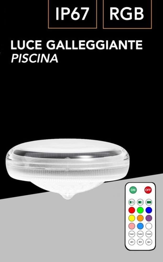 LAMPADA GALLEGGIANTE LUCE RGB CON PANNELLO SOLARE ILLUMINAZIONE PER PISCINA IP67 YH1401-RGB in Luci per laghetto Trade Shop italia - Napoli, commercioVirtuoso.it