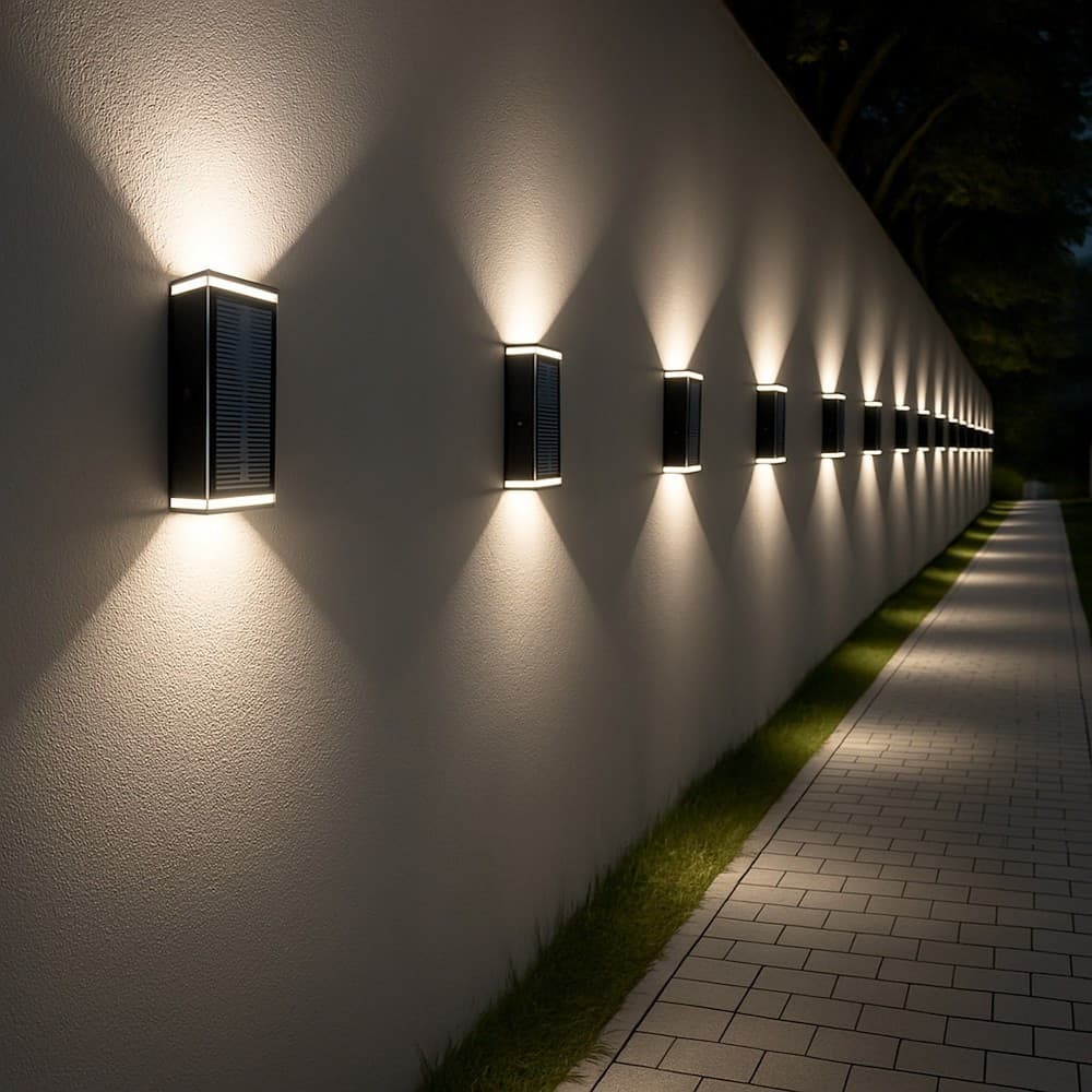 APPLIQUE SOLARE 2 WATT DOPPIA EMISSIONE DI LUCE TECNOLOGIA CCT SWITCH IP54 YH0630-3C in Lampade da parete Trade Shop italia - Napoli, commercioVirtuoso.it