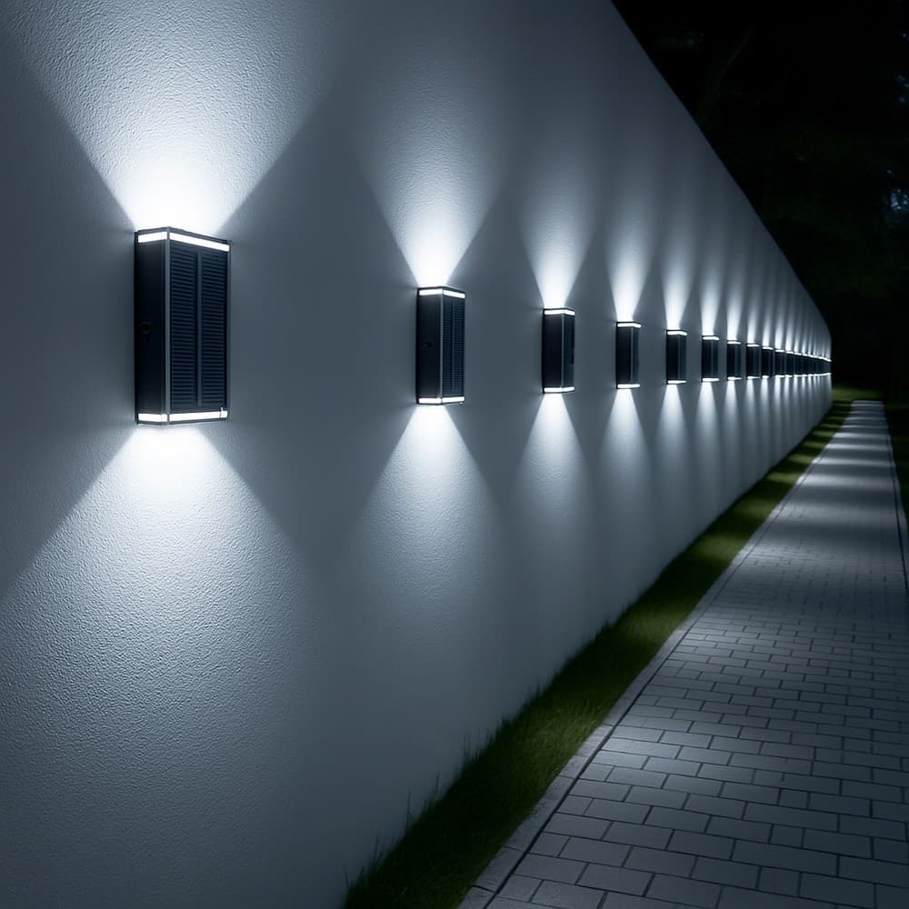 APPLIQUE SOLARE 2 WATT DOPPIA EMISSIONE DI LUCE TECNOLOGIA CCT SWITCH IP54 YH0630-3C in Lampade da parete Trade Shop italia - Napoli, commercioVirtuoso.it
