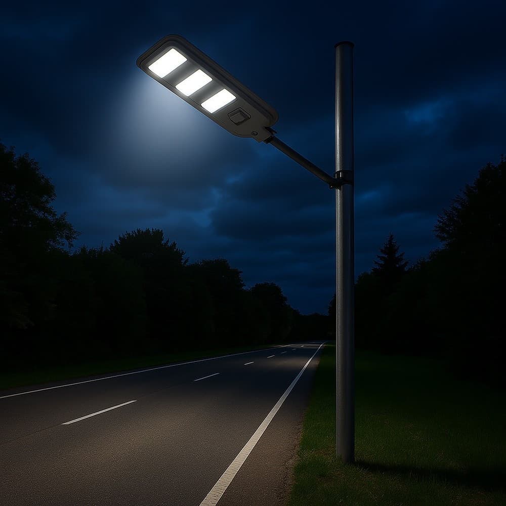 LAMPIONE FARO LED SOLARE 100W 160W 220W 300W CON SENSORE CREPUSCOLARE PROSSIMITÀ ES-P-F in Lampioni Trade Shop italia - Napoli, commercioVirtuoso.it