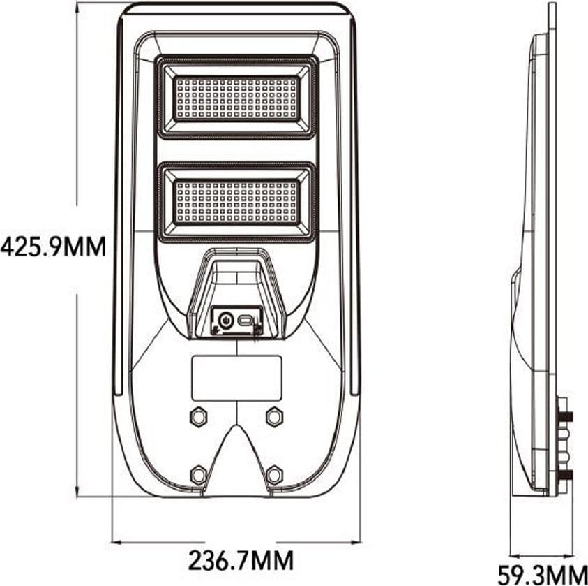 LAMPIONE FARO LED SOLARE 100W 160W 220W 300W CON SENSORE CREPUSCOLARE PROSSIMITÀ ES-P-F in Lampioni Trade Shop italia - Napoli, commercioVirtuoso.it