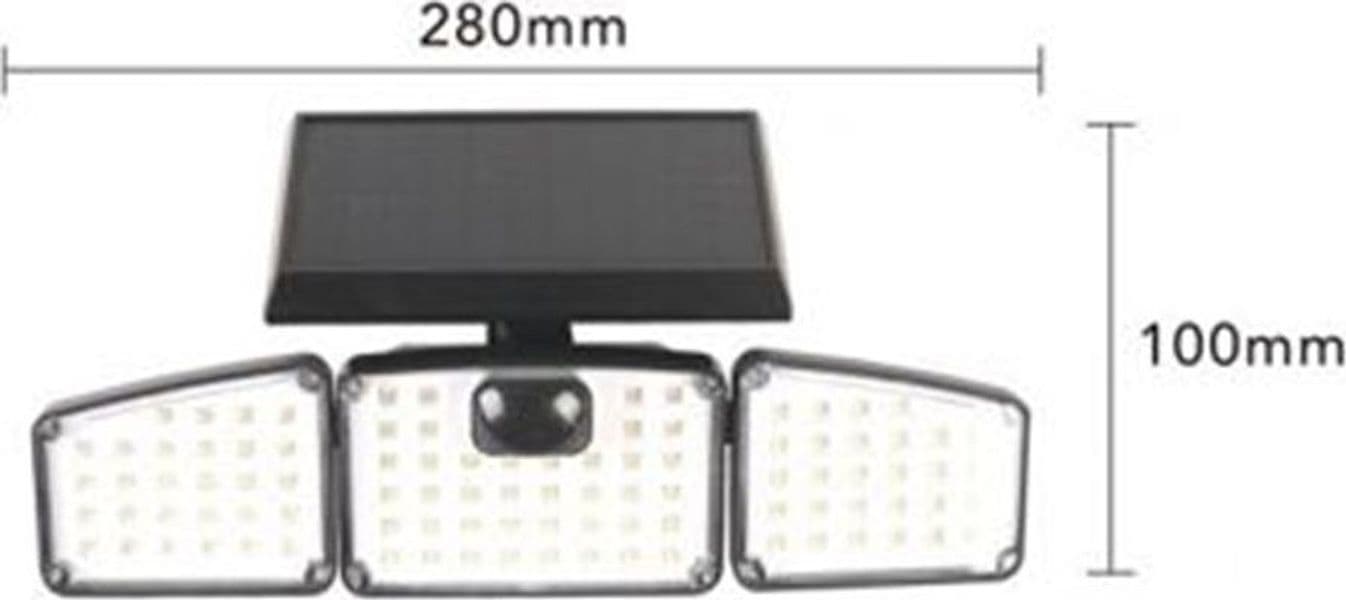 APPLIQUE SOLARE CON SENSORE LAMPADA DA PARETE LED IMPERMEABILE IP65 LUCE 6500K EWE-05T-F in Lampade da parete Trade Shop italia - Napoli, commercioVirtuoso.it