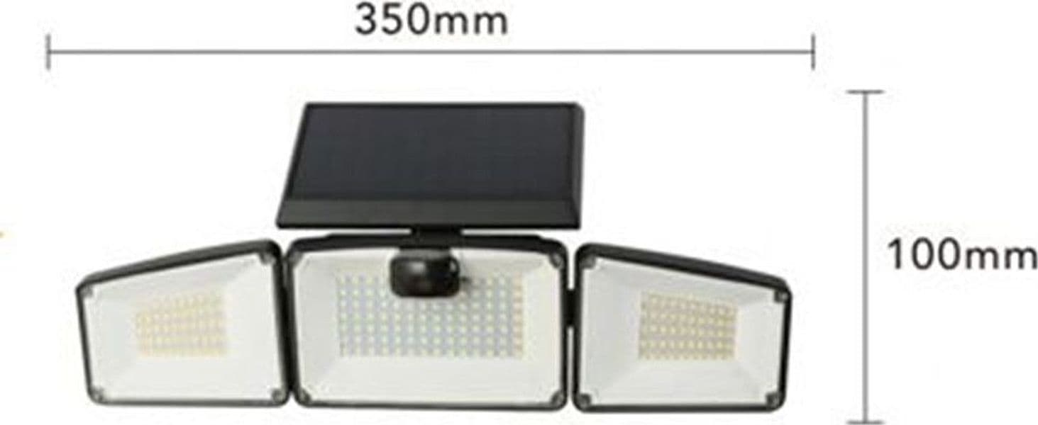 APPLIQUE SOLARE CON SENSORE LAMPADA PARETE LED DA ESTERNO IP65 LUCE FREDDA 6500K EWF-07T-F in Lampade da parete Trade Shop italia - Napoli, commercioVirtuoso.it