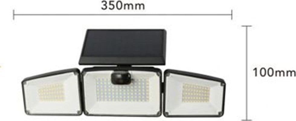 APPLIQUE SOLARE CON SENSORE LAMPADA PARETE LED DA ESTERNO IP65 LUCE FREDDA 6500K EWF-07T-F in Lampade da parete Trade Shop italia - Napoli, commercioVirtuoso.it