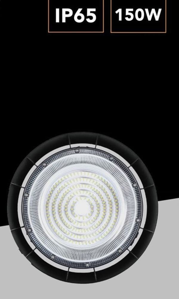 FARETTO LED UFO LAMPADA A SOSPENSIONE 150W 16500LM IP65 LUCE FREDDA 6500K HE-150W-F in Proiettori Trade Shop italia - Napoli, commercioVirtuoso.it