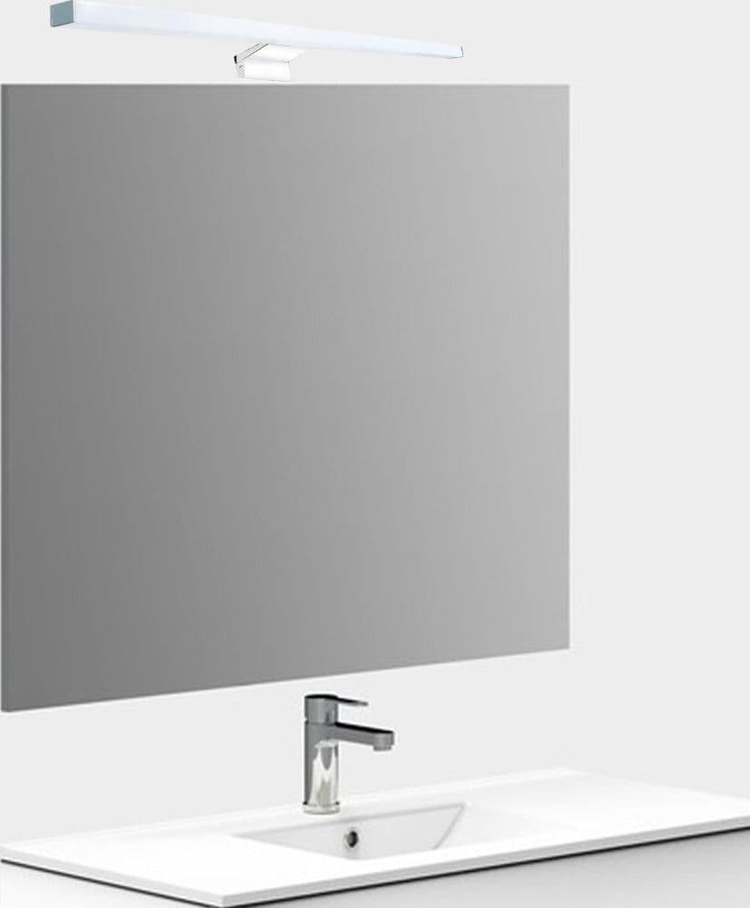 LAMPADA LED PER SPECCHIO BAGNO DOPPIA ISTALLAZIONE 9W LUCE 4000K IP44 ARGENTO 600PC-1-AN in Luci da specchio Trade Shop italia - Napoli, commercioVirtuoso.it