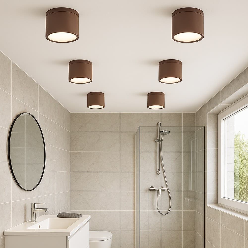 APPLIQUE DA SOFFITTO A CILINDRO PER ESTERNO PLAFONIERA CON ATTACCO GU10 IP54 H94-C in Lampade da parete Trade Shop italia - Napoli, commercioVirtuoso.it