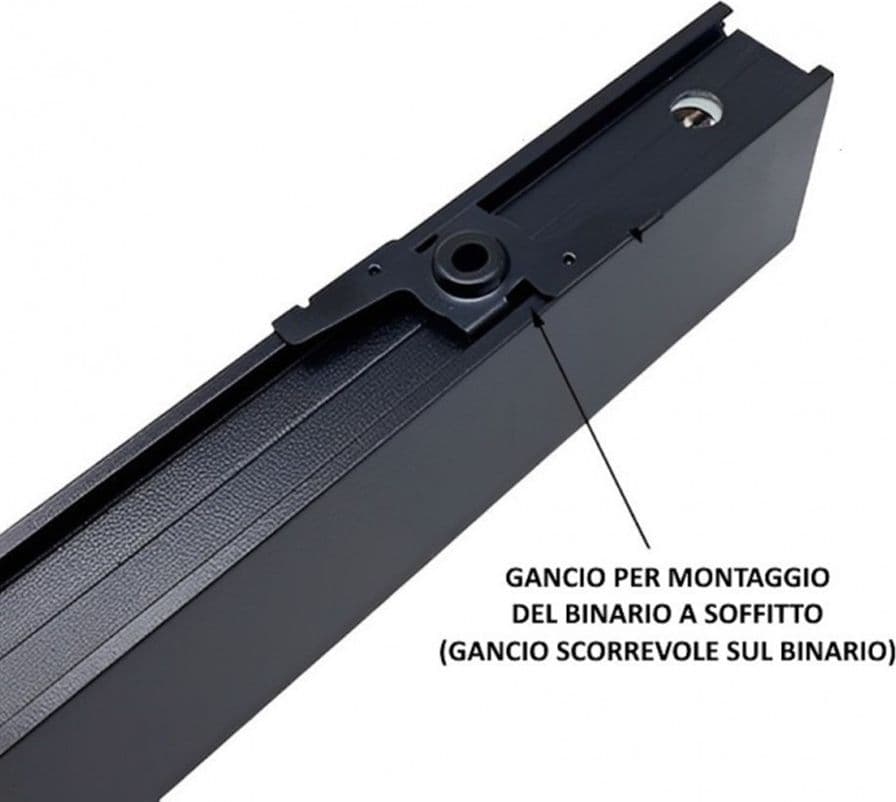STAFFA GANCIO PER FISSAGGIO DEL BINARIO MAGNETICO AL SOFFITTO O A PARETE 2 PEZZI GF-SF in Staffa Trade Shop italia - Napoli, commercioVirtuoso.it