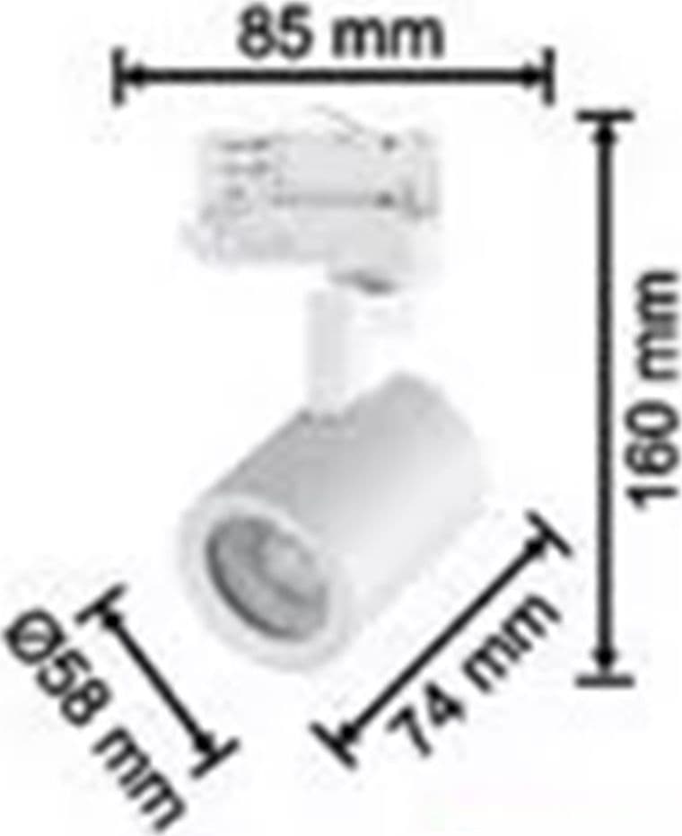 FARETTO LAMPADA PORTAFARETTO PER BINARIO TRIFASE DIREZIONABILE ATTACCO GU10 IP20 TR8801 in Faretti da soffitto Trade Shop italia - Napoli, commercioVirtuoso.it