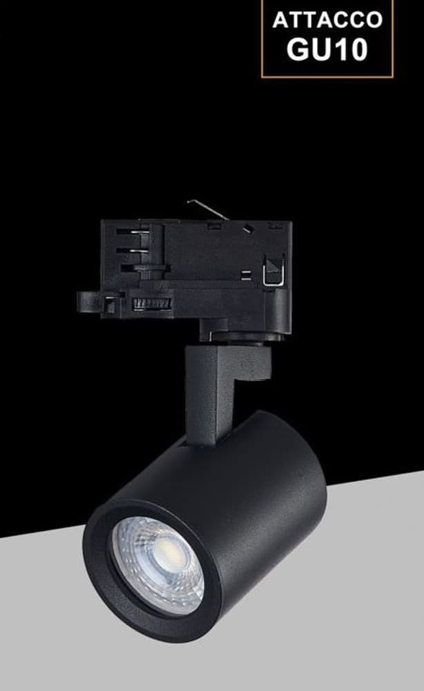 FARETTO LAMPADA PORTAFARETTO PER BINARIO TRIFASE DIREZIONABILE ATTACCO GU10 IP20 TR8801 in Faretti da soffitto Trade Shop italia - Napoli, commercioVirtuoso.it