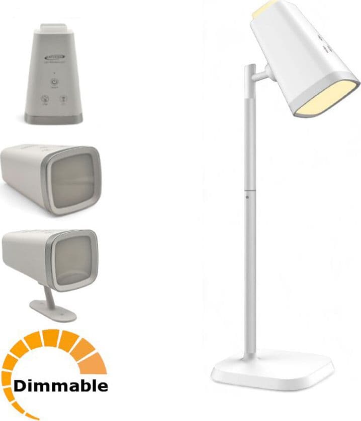 LAMPADA 2 IN 1 RICARICABILE SCRIVANIA APPLIQUE A LED 6W TOUCH DIMMERABILE CCT BL-1008 in Lampade da tavolo e abat-jour Trade Shop italia - Napoli, commercioVirtuoso.it