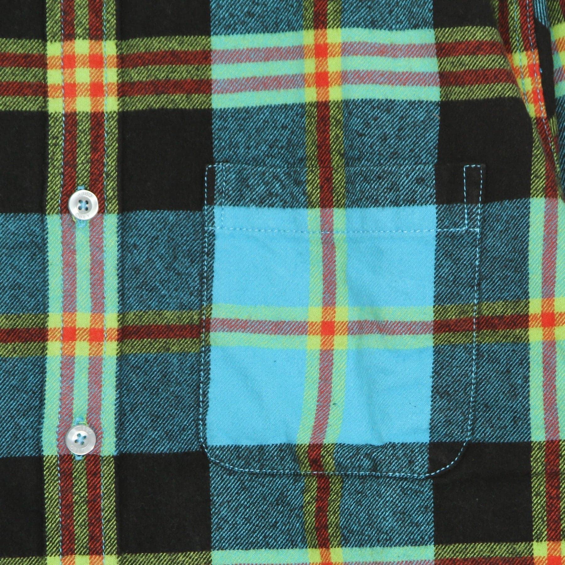 OBEY Camicia Manica Lunga Uomo Orchard L/s Woven Aqua Multi da uomo in Camicie casual Drestige - Casamassima, commercioVirtuoso.it
