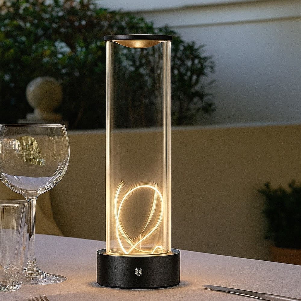 LAMPADA DA TAVOLO SCRIVANIA LED 3W FILAMENTO FLESSIBILE MAGNETICO LUME RICARICABILE D39 in Lampade da lavoro Trade Shop italia - Napoli, commercioVirtuoso.it