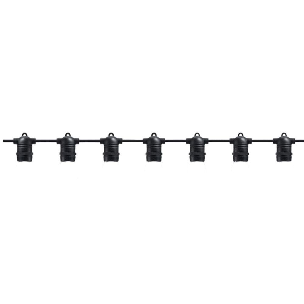 CATENA LUMINOSA CON 15 PORTALAMPADA E27 LUCI DECORATIVE PROLUNGABILE IP54 P01-S01-15 in Catene luminose Trade Shop italia - Napoli, commercioVirtuoso.it