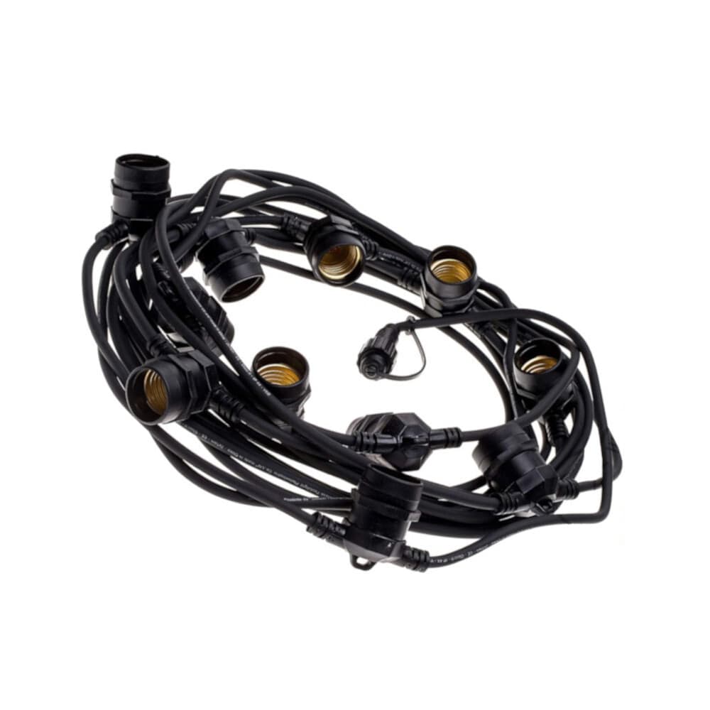 CATENA LUMINOSA CON 15 PORTALAMPADA E27 LUCI DECORATIVE PROLUNGABILE IP54 P01-S01-15 in Catene luminose Trade Shop italia - Napoli, commercioVirtuoso.it