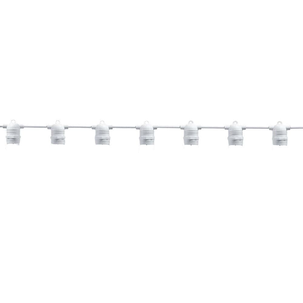 CATENA LUMINOSA CON 10 PORTALAMPADA E27 LUCI DECORATIVE PROLUNGABILE IP54 P01-S01-10 in Catene luminose Trade Shop italia - Napoli, commercioVirtuoso.it