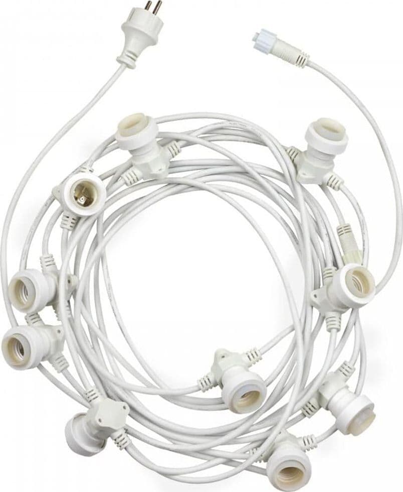 CATENA LUMINOSA CON 10 PORTALAMPADA E27 LUCI DECORATIVE PROLUNGABILE IP54 P01-S01-10 in Catene luminose Trade Shop italia - Napoli, commercioVirtuoso.it