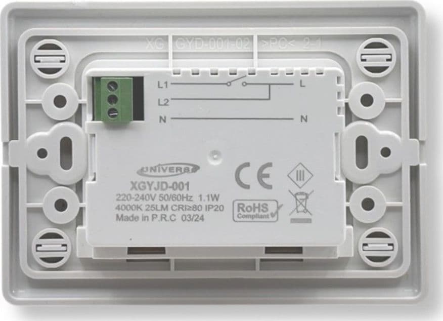 PUNTO LUCE EMERGENZA SEGNAPASSO INCASSO SCATOLA 503 1.1W LUCE 3000K 4000K 6500K XGYJD-001 in Illuminazione di sicurezza Trade Shop italia - Napoli, commercioVirtuoso.it