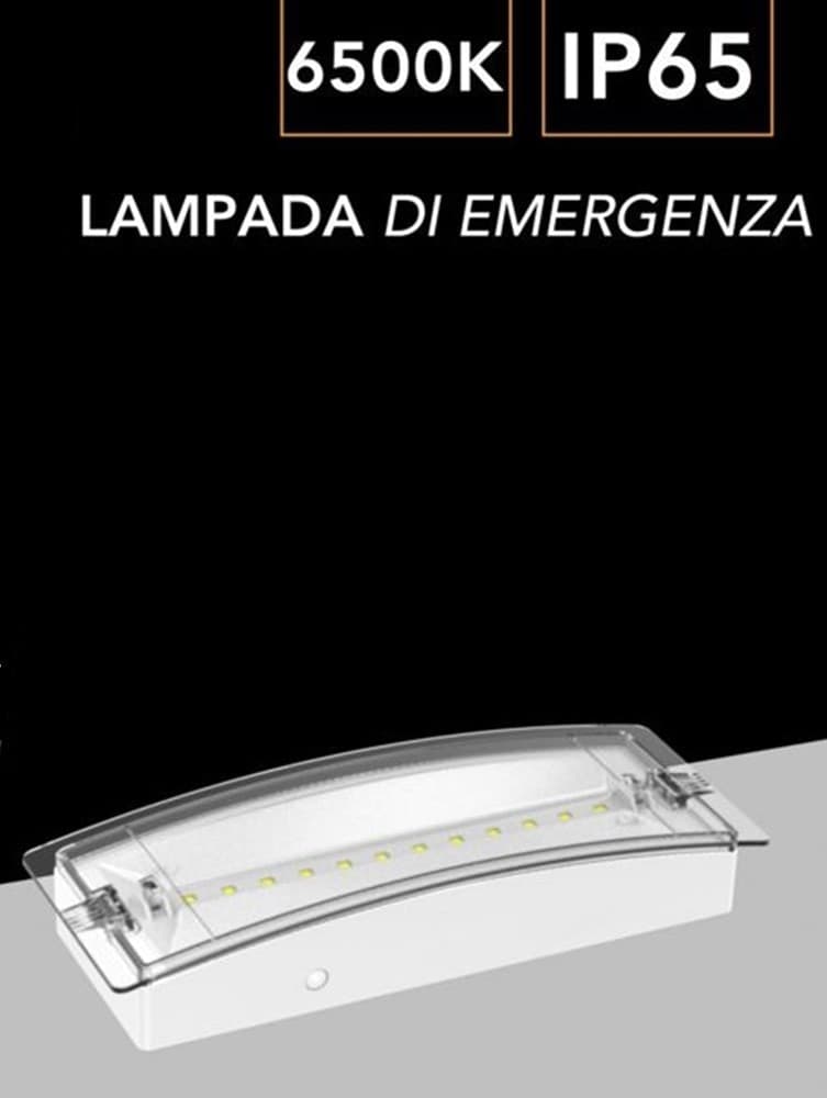 LAMPADA LED DI EMERGENZA DA ESTERNO INTERNO ANTI BLACKOUT 1.5W IP65 LUCE 6500K LT-49312 in Lanterne elettriche Trade Shop italia - Napoli, commercioVirtuoso.it