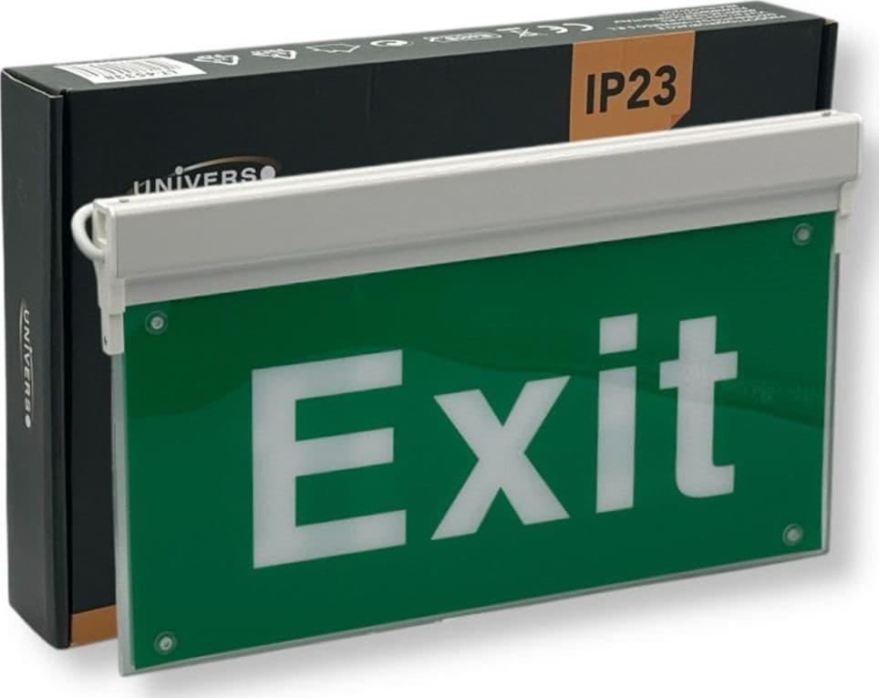 LAMPADA LED D'EMERGENZA ANTI BLACKOUT SEGNALE USCITA SCRITTA EXIT IP23 LUCE 6500K LT-45338 in Illuminazione di sicurezza Trade Shop italia - Napoli, commercioVirtuoso.it