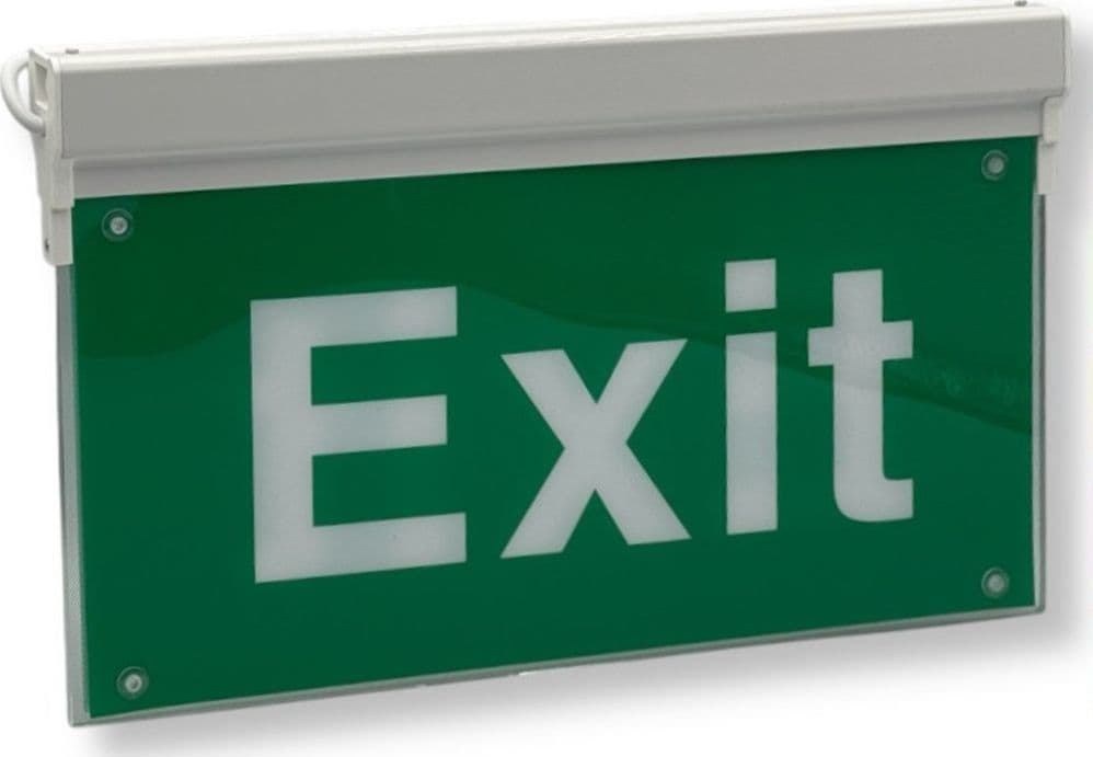 Lampada Led D'emergenza Anti Blackout Segnale Uscita Scritta Exit Ip23 Luce 6500k Lt-45338