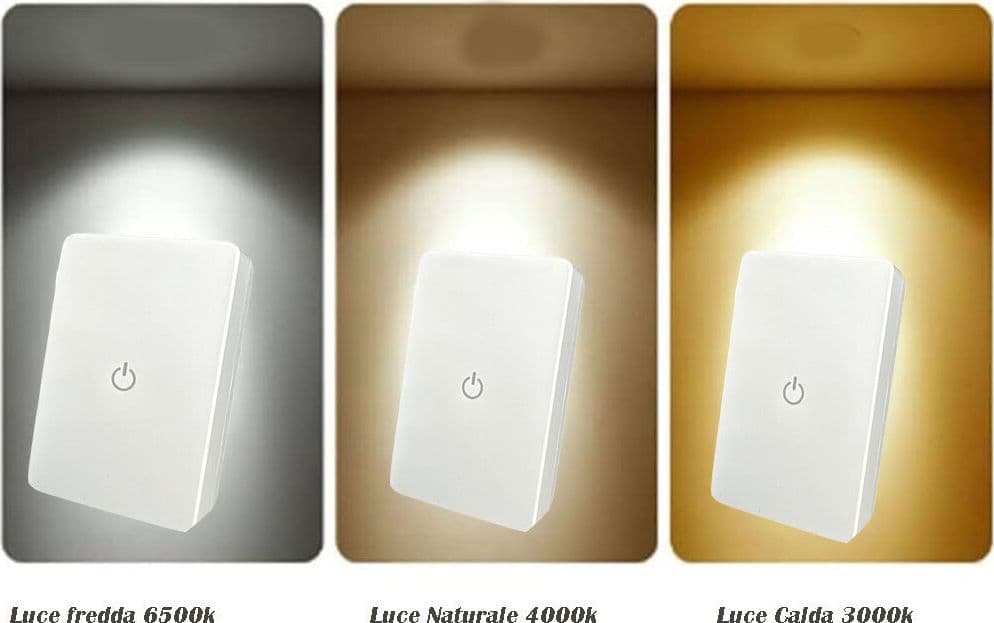 LUCE NOTTURNA A 4 LED CON DOPPIA EMISSIONE LUCE CON INTERRUTTORE TOUCH 0.6W XGCMD-002 in Luci notturne per bambini Trade Shop italia - Napoli, commercioVirtuoso.it