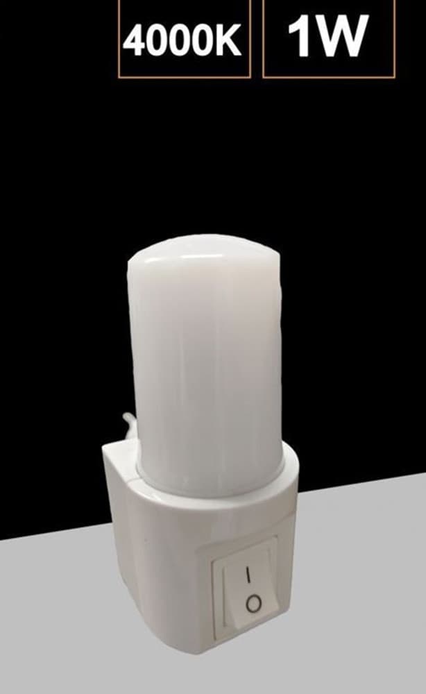 LUCE NOTTURNA A LED 1W FASCIO 120° CON INTERRUTTORE LUCE CALDA FREDDA NATURALE XGXYD104 in Luci notturne per bambini Trade Shop italia - Napoli, commercioVirtuoso.it