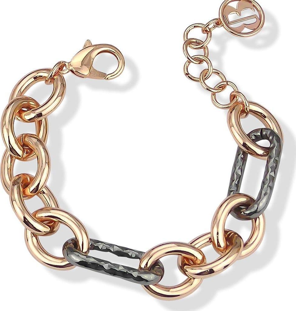 Boccadamo Bracciale Donna Catena Forzatina Rosata