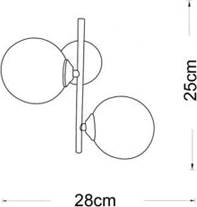 APPLIQUE DA PARETE LAMPADA DA MURO IN METALLO BRONZO CON 2 SFERE ATTACCO G9 IP20 AQ42 in Applique Trade Shop italia - Napoli, commercioVirtuoso.it