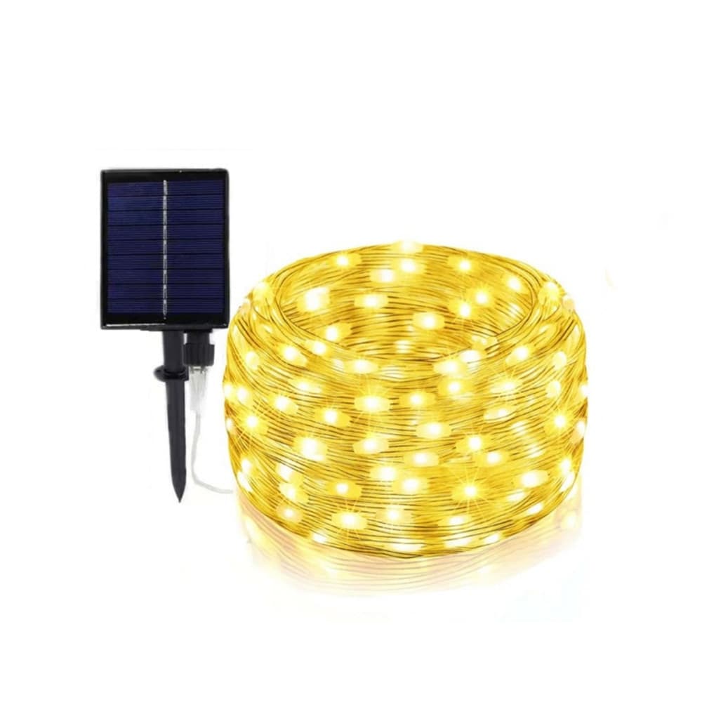 STRISCIA LUMINOSA LED 30 MT CON PANNELLO SOLARE PICCHETTO CATENA LUCE DECORAZIONI KYP-30 in Catene luminose Trade Shop italia - Napoli, commercioVirtuoso.it