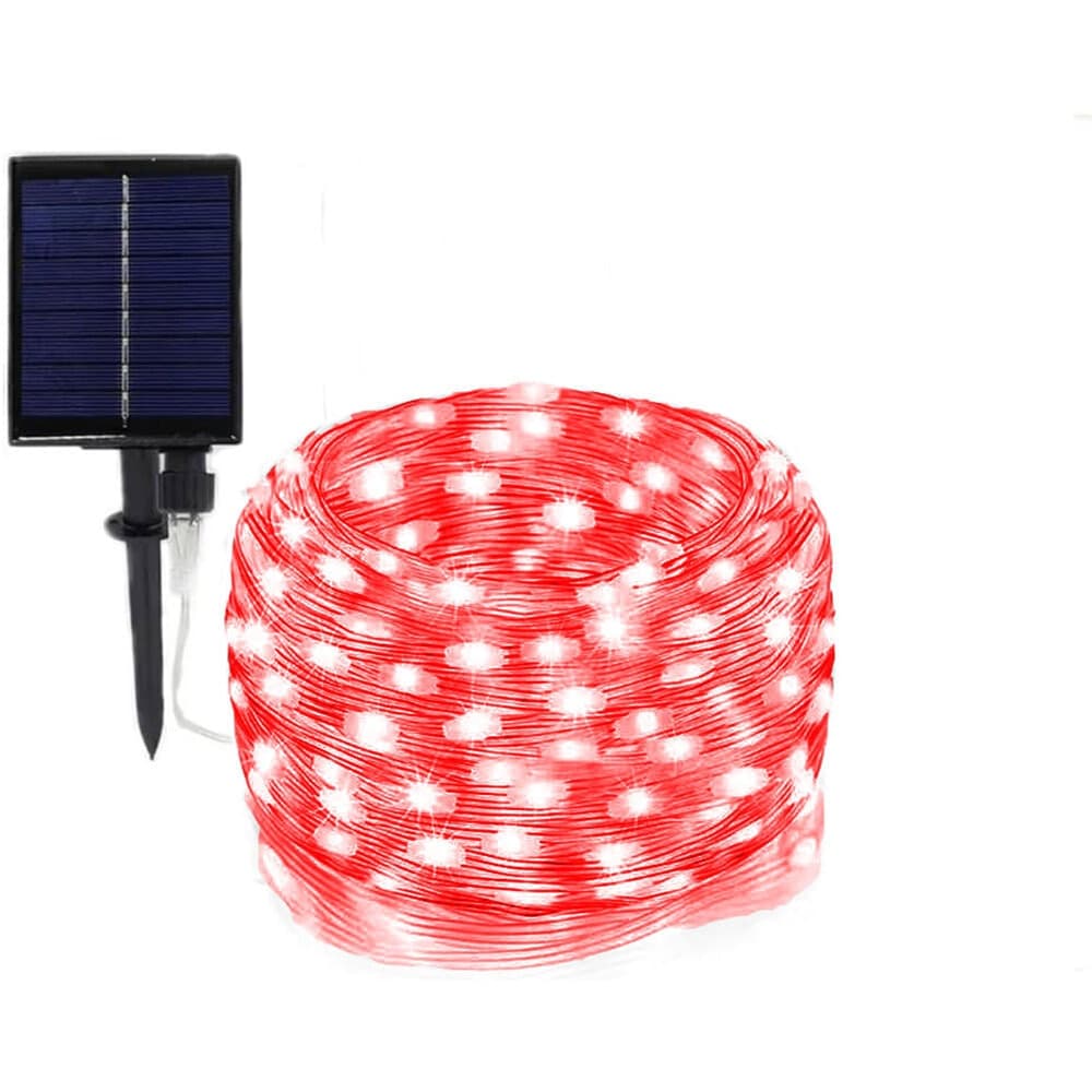 STRISCIA LUMINOSA LED 30 MT CON PANNELLO SOLARE PICCHETTO CATENA LUCE DECORAZIONI KYP-30 in Catene luminose Trade Shop italia - Napoli, commercioVirtuoso.it