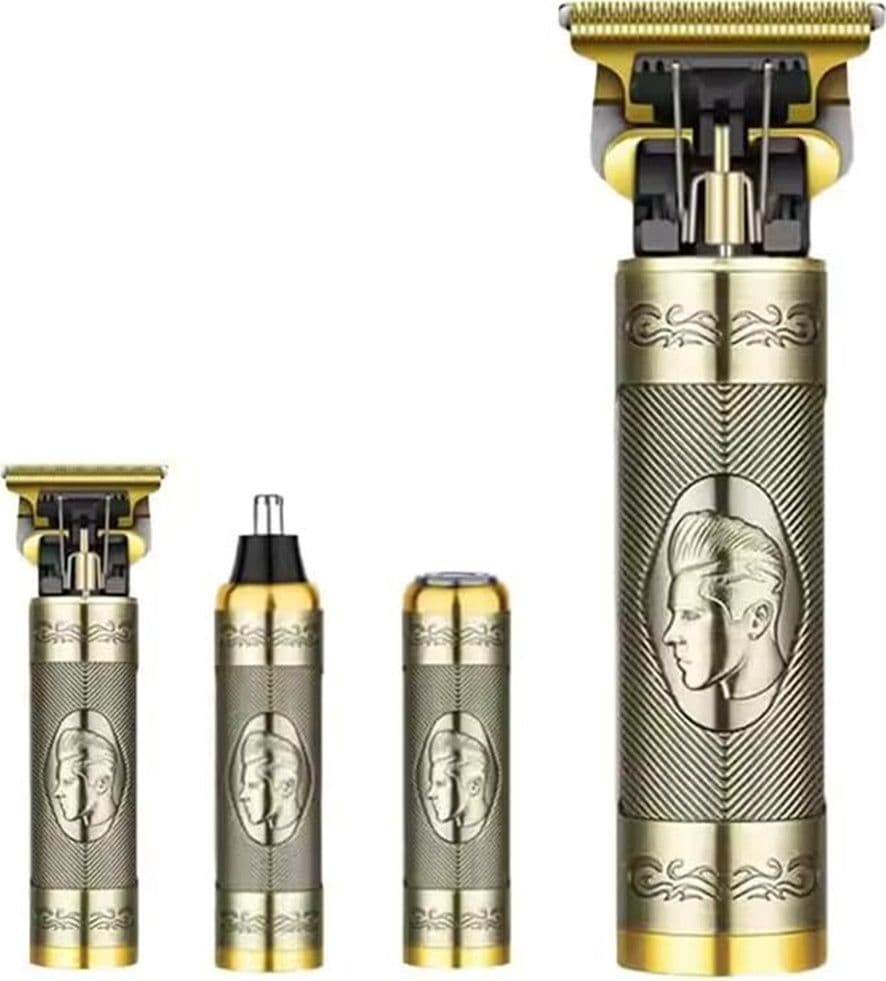 MINI RASOIO ELETTRICO PROFESSIONALE TAGLIA CAPELLI BARBA RICARICABILE USB 3IN1 TN-012