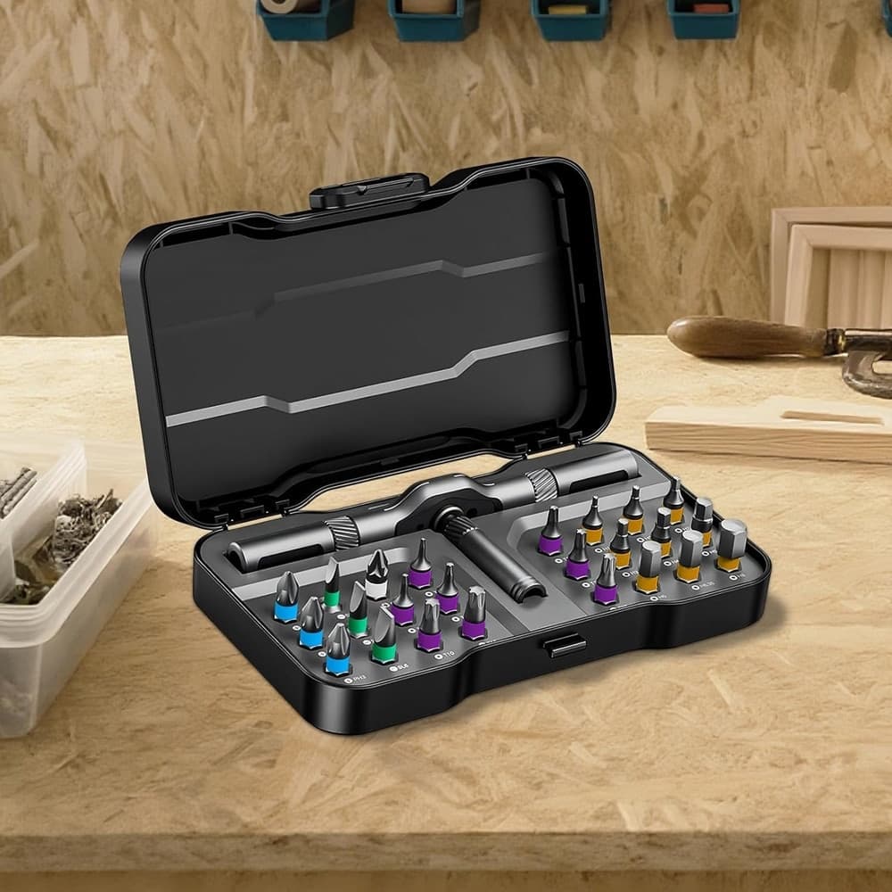 KIT CACCIAVITI A CRICCHETTO 24IN1 DI PRECISIONE CON 24 PUNTE MANICO RIMOVIBILE RIPARAZIONI in Set cacciaviti Trade Shop italia - Napoli, commercioVirtuoso.it