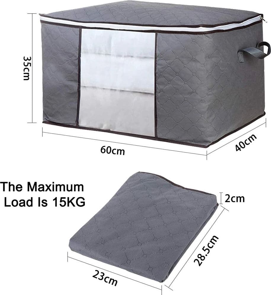 SCATOLE PER ARMADIO SALVASPAZIO PER VESTITI PORTA ABITI GRANDE 60X40X35CM CON FINESTRA in Contenitori sottoletto Trade Shop italia - Napoli, commercioVirtuoso.it