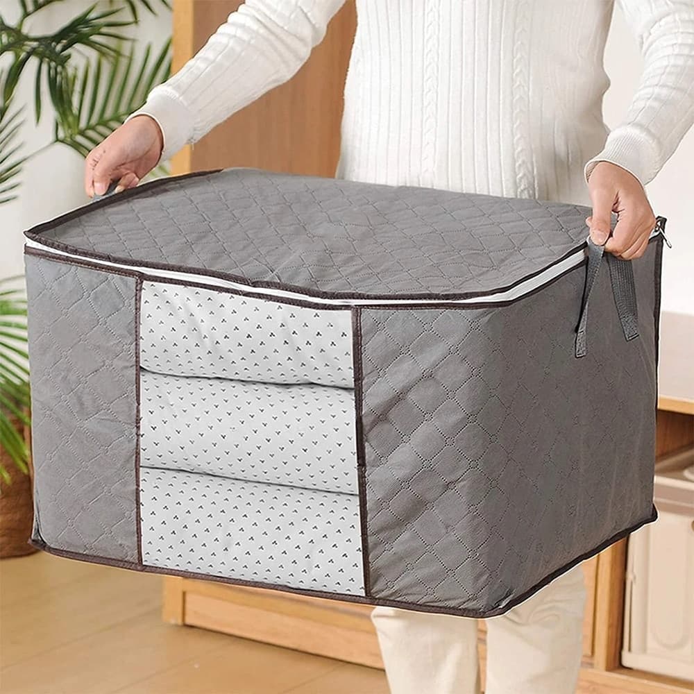 SCATOLE PER ARMADIO SALVASPAZIO PER VESTITI PORTA ABITI GRANDE 60X40X35CM CON FINESTRA in Contenitori sottoletto Trade Shop italia - Napoli, commercioVirtuoso.it