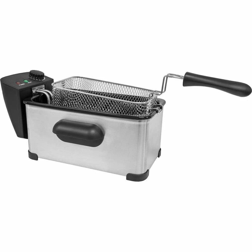 FRIGGITRICE ELETTRICA PROFESSIONALE IN ACCIAIO INOX CESTO 3LT 2000W CON MANIGLIA COPERCHIO in Friggitrici Trade Shop italia - Napoli, commercioVirtuoso.it