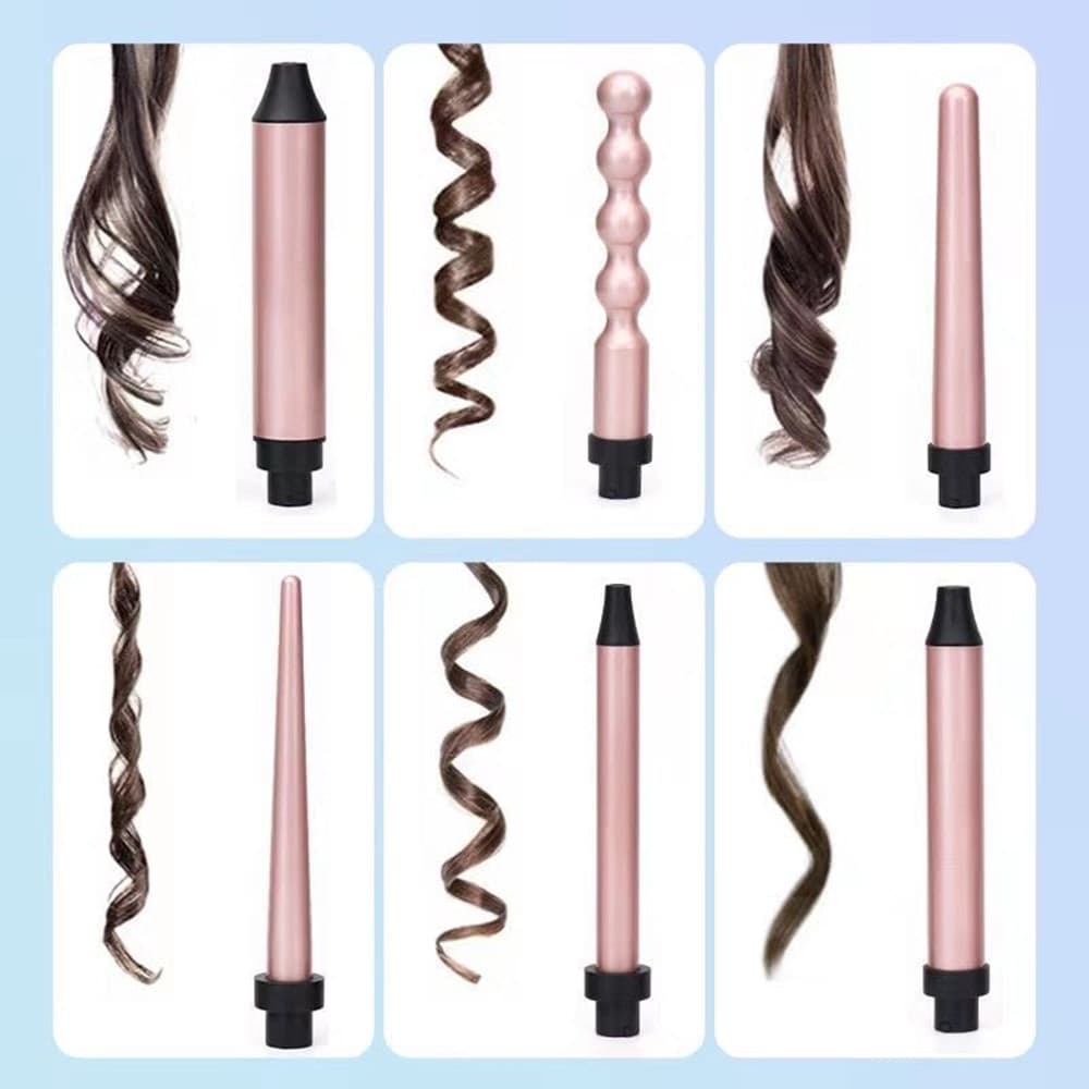 SET ARRICCIACAPELLI 7IN1 FERRO PROFESSIONALE INTERCAMBIABILE STRUMENTO PER STYLING CAPELLI in Arricciacapelli Trade Shop italia - Napoli, commercioVirtuoso.it