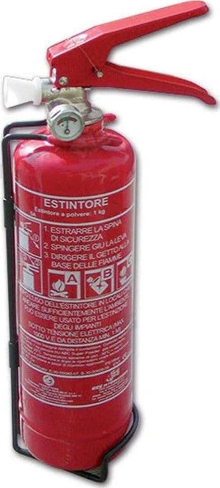 ESTINTORE A POLVERE SECCA DA 1 KG DISPOSITIVO PORTATILE SPEGNI INCENDI CLASSE 8A 55B C in Estintori Trade Shop italia - Napoli, commercioVirtuoso.it