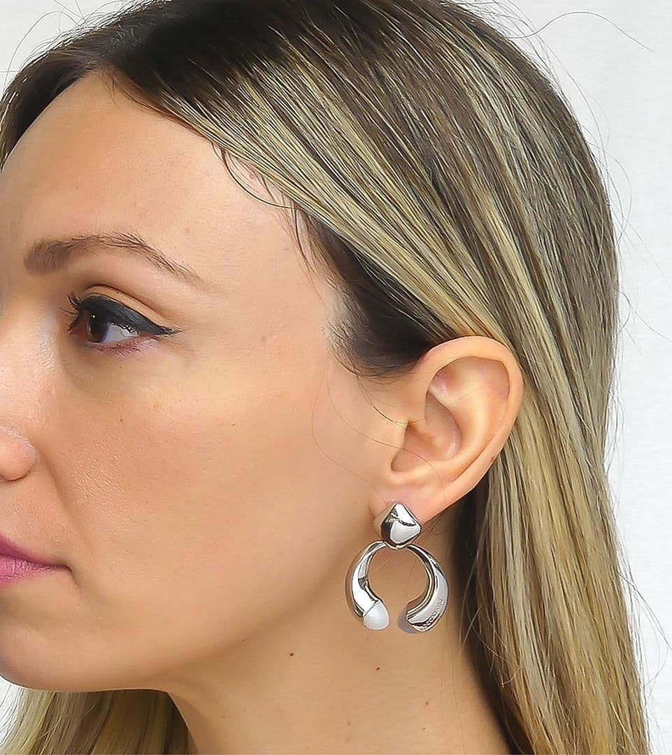 Boccadamo Orecchini Donna Pendenti Con Cristalli Madreperla e Agata Grigia Gatteggiante in Orecchini Alba Gioielli - Casoria, commercioVirtuoso.it