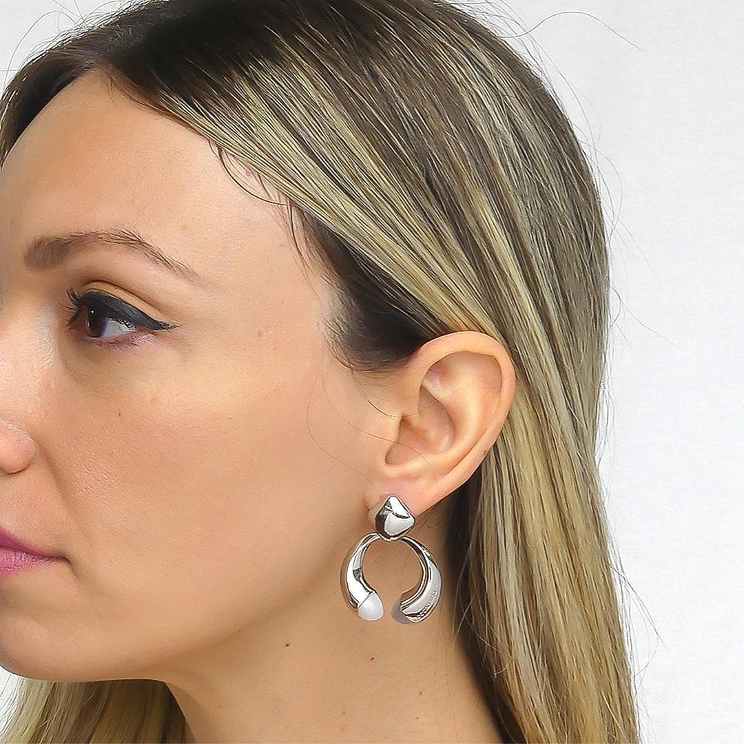 Boccadamo Orecchini Donna Pendenti Con Cristalli Madreperla e Agata Grigia Gatteggiante in Orecchini Alba Gioielli - Casoria, commercioVirtuoso.it
