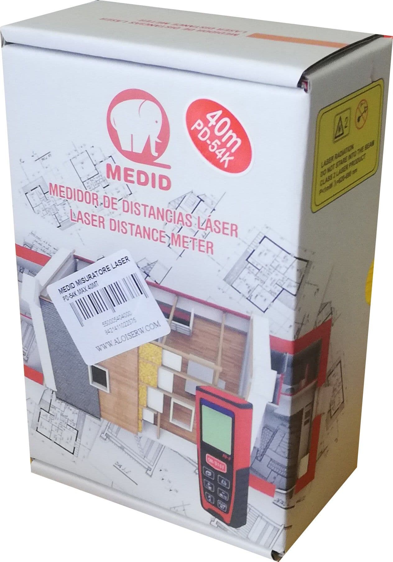 Medid misuratore laser PD-54K per distanze massime di 40mt in Misuratori di distanza laser Aloiserw.com - Altomonte, commercioVirtuoso.it